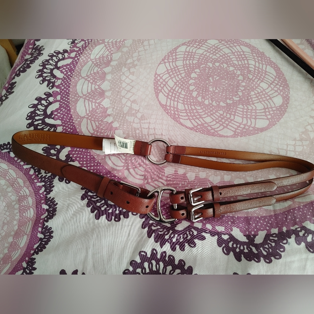 Leather waist belt